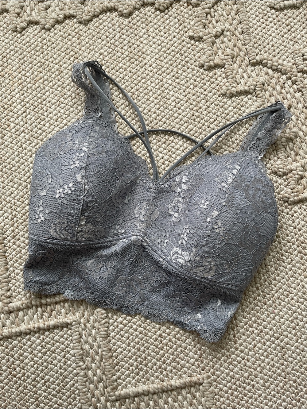 BKE Strappy Lace Bralette Bra Top